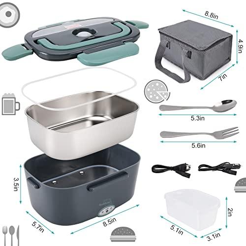 Gambar Electric Lunch Box 80W Food Heater [Update] - Buddew 4 in 1 dari Home and Kitchen USA undefined Tokopedia