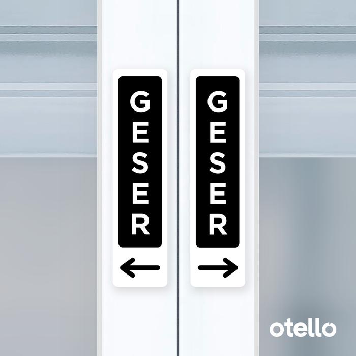 Gambar Signage Geser Sign Label Akrilik Pintu Signage Acrylic Papan Aklirik - Putih dari Otello Studio undefined Tokopedia