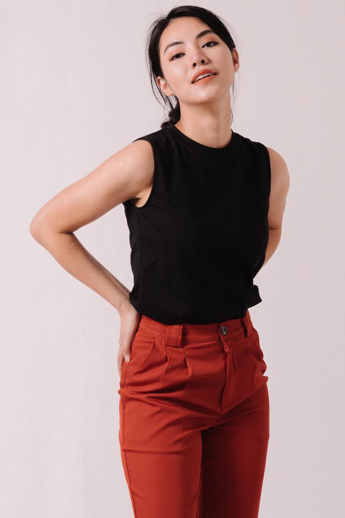 Gambar Cheryl Crew Neck Basic Top 82342/RIMINI/Atasan/Wanita/Tanpa/Lengan/ - S, IVORY dari RIMINI SEMARANG undefined Tokopedia