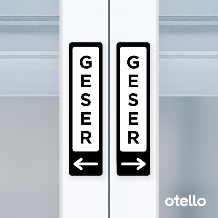 Gambar Signage Geser Sign Label Akrilik Pintu Signage Acrylic Papan Aklirik - Hitam dari Otello Studio undefined Tokopedia