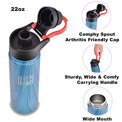 Gambar DRIP DROP Insulated Sports Water Bottle Flask for Gym Travel dari Home and Kitchen USA undefined Tokopedia