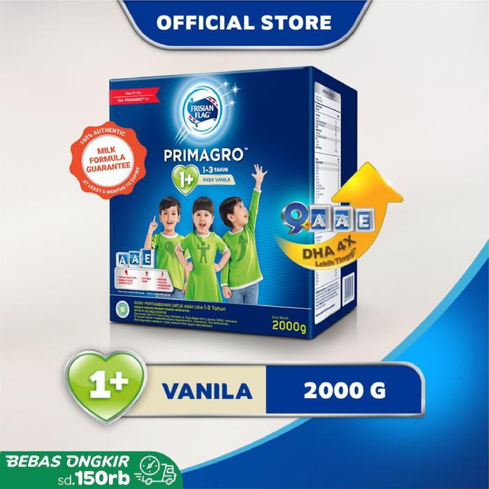 Promo Harga FRISIAN FLAG Primagro 1 Vanilla 2000 gr - Tokopedia