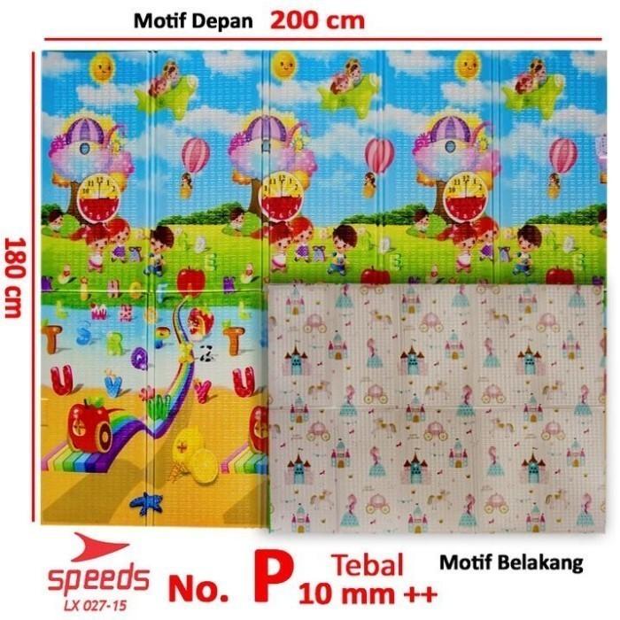 Gambar Baby Playmat Matras Foam Bayi Karpet Tikar Lipat 180x200 Tebal 10mm - MOTIF P dari Lbagstoremall undefined Tokopedia