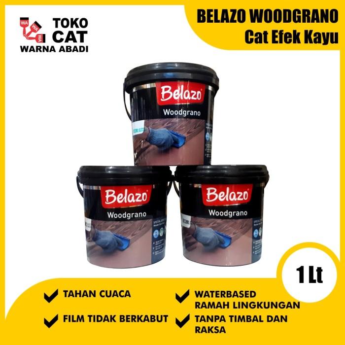 Gambar BELAZO WOODGRANO 1 LITER - CAT TEXTURE TEMBOK MOTIF KAYU - 52002 CLS BRWN dari Warna Abadi Bogor undefined Tokopedia
