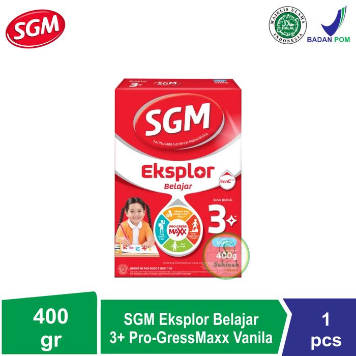 Gambar SGM Eksplor Belajar 3+ Pro-GressMaxx - Susu Bubuk 400gr - Vanila dari Sakinah Supermarket undefined Tokopedia