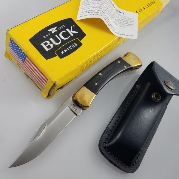 BUCK KNIFE 110ST Folding Hunter Stag 黄箱