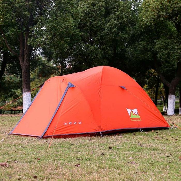 Gambar TENDA CAMPING BORNEO 6 ORANG MIS/ TENDA BORNEO 6 MONTAIN IN SPORTS - BORNEO 3 ORANGE, Tendaki dari SWEN STORE undefined Tokopedia
