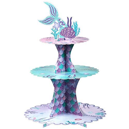 Gambar Mermaid Cake Stand 3 Tier Mermaid Party Supplies Mermaid Tail dari Home and Kitchen USA undefined Tokopedia