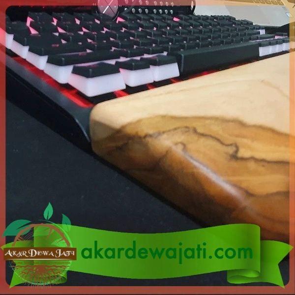 Gambar Wrist Rest / Palm Rest Wood / Kayu Mechanical Keyboard Kayu Jati - Poles Alami dari AKARDEWAJATI undefined Tokopedia