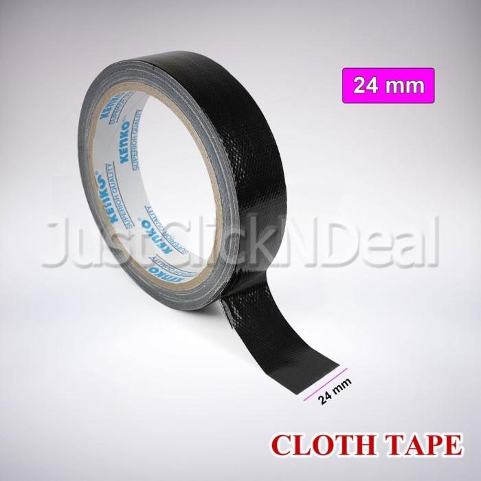 Gambar Kenko Cloth Tape 24 36 48 mm 12 Yard Lakban Kain Jilid Hitam - 24 mm dari JustClickNDeal undefined Tokopedia