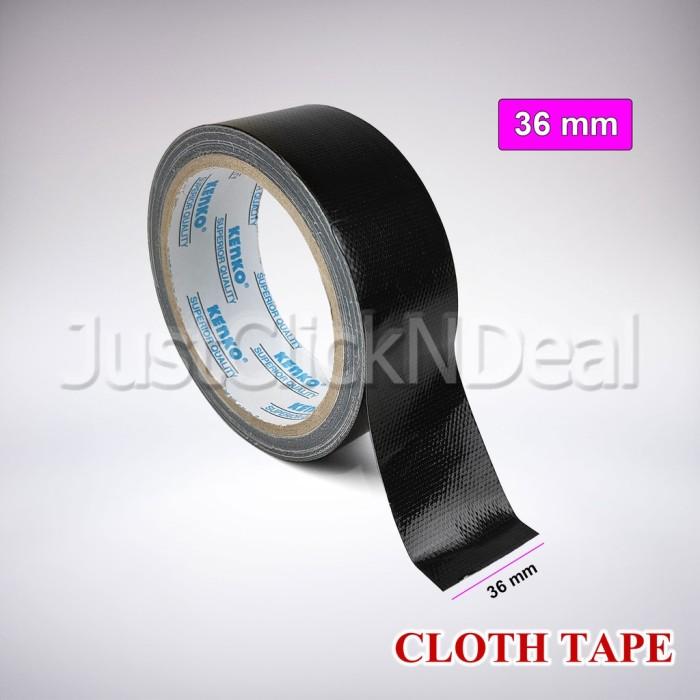 Gambar Kenko Cloth Tape 24 36 48 mm 12 Yard Lakban Kain Jilid Hitam - 36 mm dari JustClickNDeal undefined Tokopedia