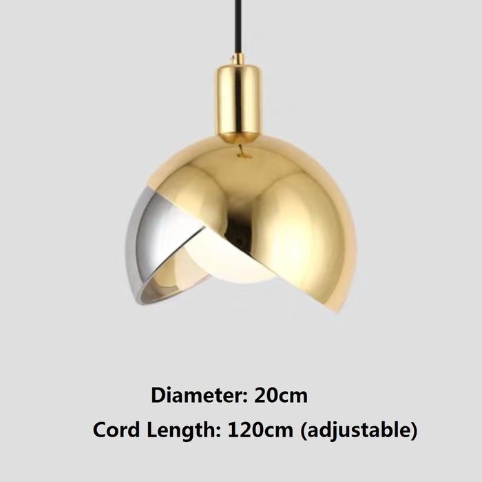 Gambar YS Lampu Gantung Chandelier Bahan Kaca Untuk Cafe / Restoran / Dapur - Emas Sampanye, Cahaya Hangat dari YOIKI JKTSTORE undefined Tokopedia