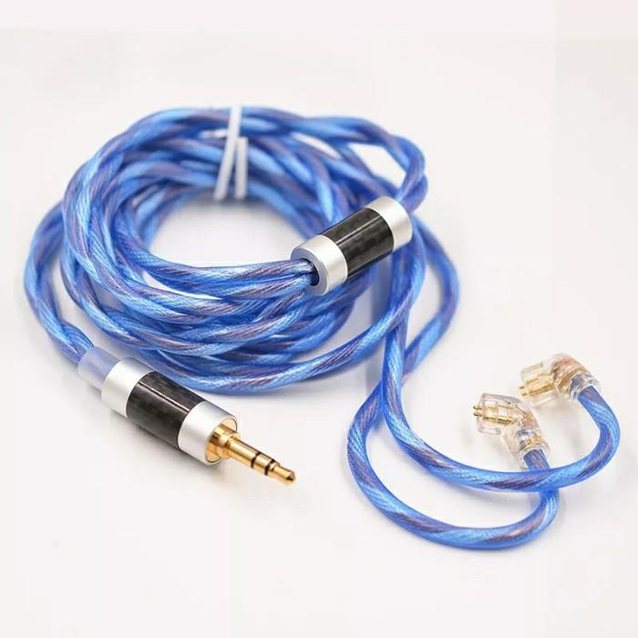 Gambar KZ Upgrade Cable 498 Core OCC OFC Copper Silver Plated - Biru dari GK Earphone undefined Tokopedia