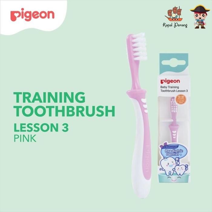 Jual Pigeon baby Training Toothbrush Lesson Pink Kota