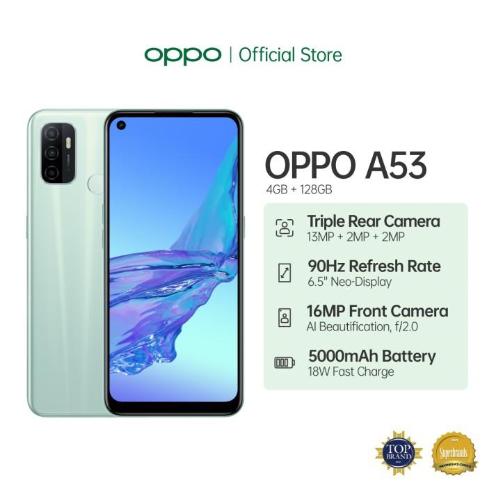 Gambar OPPO A53 4GB/128GB (Garansi Resmi) Flash Promo - Hitam - Hijau Muda dari Laris Store15_NEW undefined Tokopedia