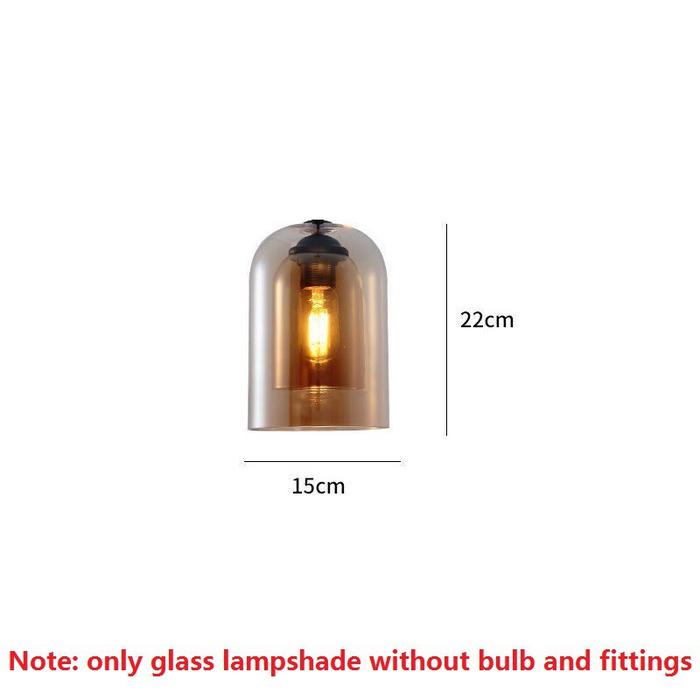 Gambar YS Lampu Gantung LED Edison Chandelier Industrial Bahan Kaca Mewah - Warna Amber, Cahaya putih dari YOIKI JKTSTORE undefined Tokopedia