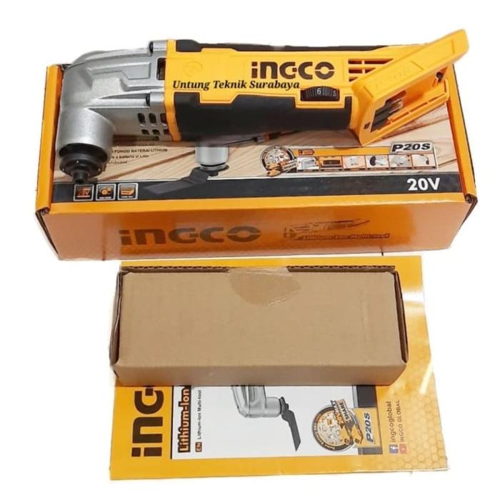 Gambar INGCO CMLI2001 Mesin Multi Tools CORDLESS 20v set - Power Share Murah dari BSS TOOLS undefined Tokopedia