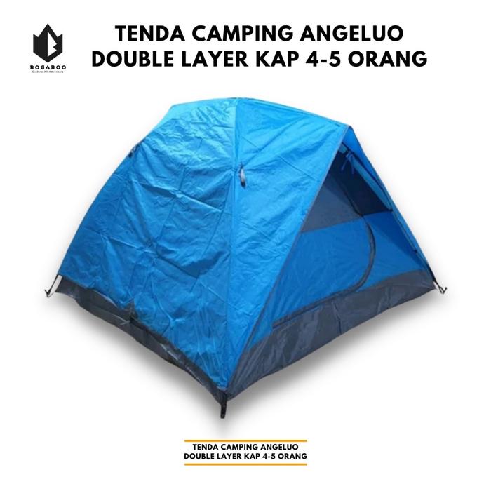 Gambar HD241 Tenda Angeluo Kapasitas 4-5 Orang Double Layer - Camping Kapasit dari Reiki Savian Shop undefined Tokopedia