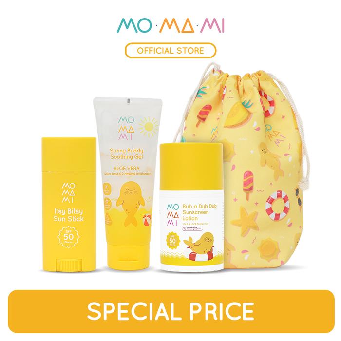 Gambar Momami Sun Range Pouch Bundle - Set Tabir Surya dari Momami_NEW undefined Tokopedia