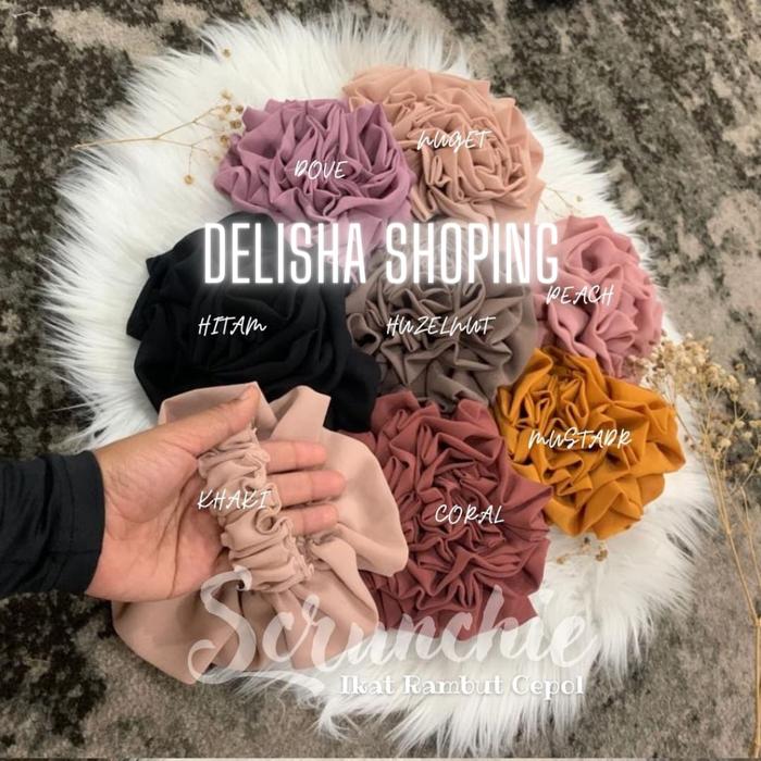 Gambar CEPOL HIJAB JUMBO / IKAT RAMBUT CEPOL / KUNCIRAN JUMBO / CEPOL MAWAR - Cokelat dari Alnedema undefined Tokopedia