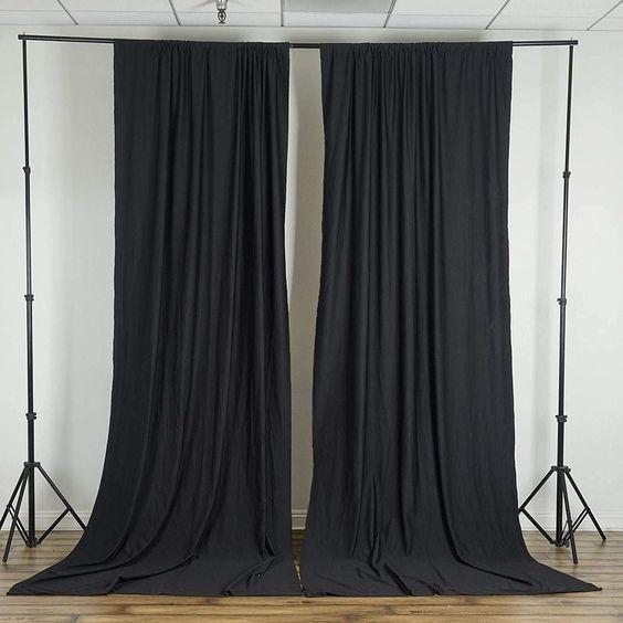 Gambar Kain Hitam polos backdrop background foto Studio aesthetic 3mx2.40m - 3m x 2.4m dari instorebdg undefined Tokopedia