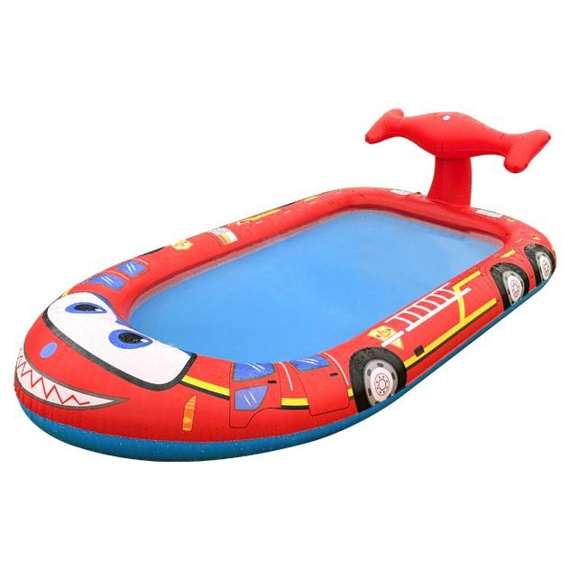 Gambar Kolam Renang Air Mancur Anak High Quality PVC Kids Pool Spray Portable - Mobil Merah, Plastik dari Mama Sing undefined Tokopedia