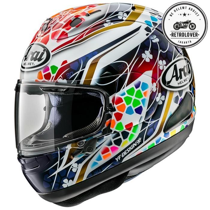 Gambar Arai SNI RX7X NAKAGAMI GP2 Helm Full Face - White - L - M dari RetroLover undefined Tokopedia
