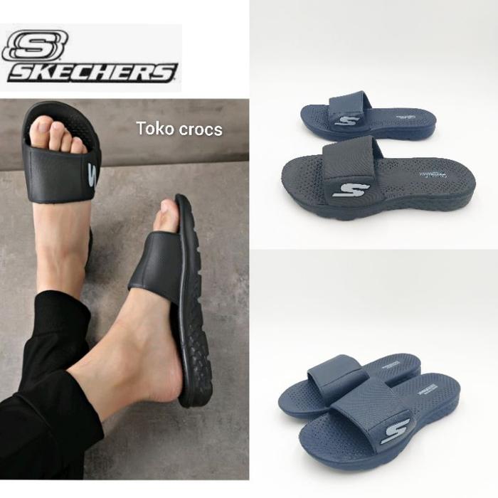 Jual slide pria skechers Skechers max sandal Pria Sandal Goga