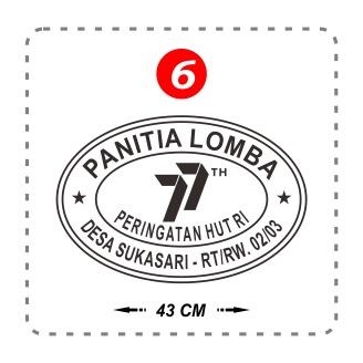 Gambar Stempel Panitia HUT RI / Agustusan / Lomba / 17 Agustus - 6, Merah dari Stempelize undefined Tokopedia