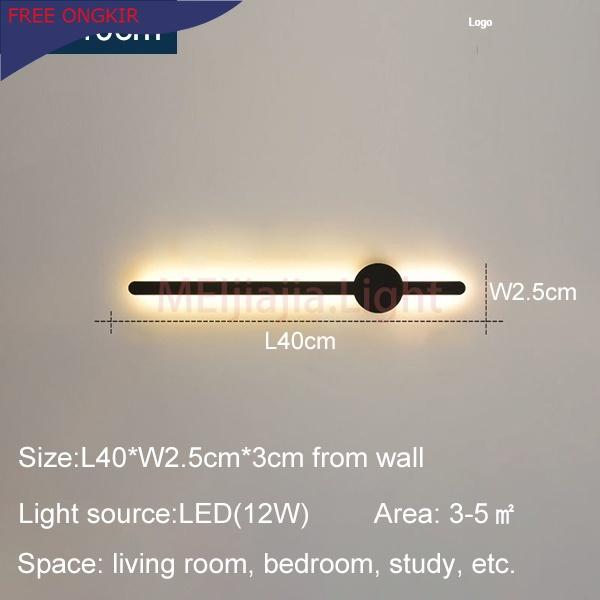 Gambar Terbaru Lampu Dinding Panjang Kamar Nordic Lampu Mewah Ruang Tamu - A-L40cm, Cahaya hangat dari Lidya O.K Shop undefined Tokopedia