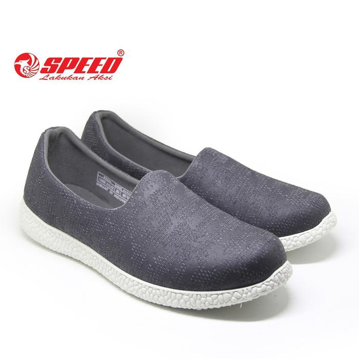 Gambar SPEED - Forme Aileen - Sepatu wanita Hitam Putih - Sepatu Slip On 36 40 Shoes - Abu Tua, 36 dari Speed Indonesia undefined Tokopedia