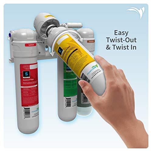 Gambar AQUATICLIFE Twist-in 4-Stage Reverse Osmosis Water Filtration dari Home and Kitchen USA undefined Tokopedia
