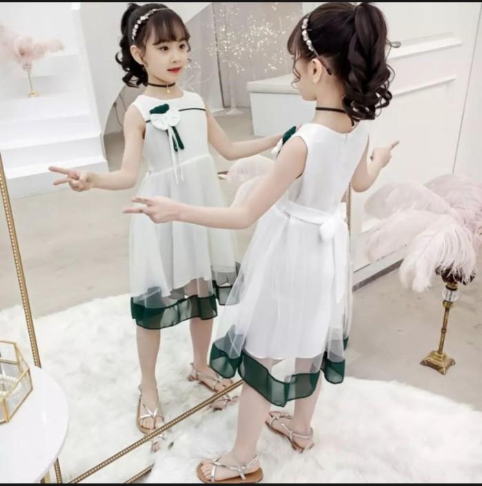 Gambar TERMURAH BAJU ANAK / DRESS ANAK / MODEL BAJU LEBARAN ANAK PEREMPUAN KP - Putih dari Tj Fashion Indonesia undefined Tokopedia