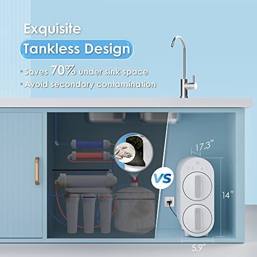 Gambar Waterdrop Reverse Osmosis Water Filtration System, Tankless,White dari Home and Kitchen USA undefined Tokopedia