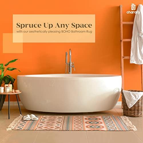 Gambar Boho Bedroom Rug with Beige Geometric Design, Stylish Linen(2 x 3) dari Home and Kitchen USA undefined Tokopedia