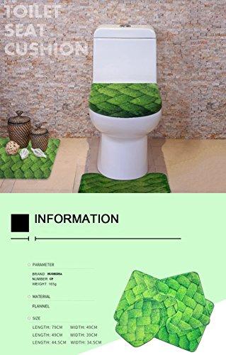 Gambar HUGS IDEA Stylish Bathroom Rug Set Non-Slip Bath dari Home and Kitchen USA undefined Tokopedia