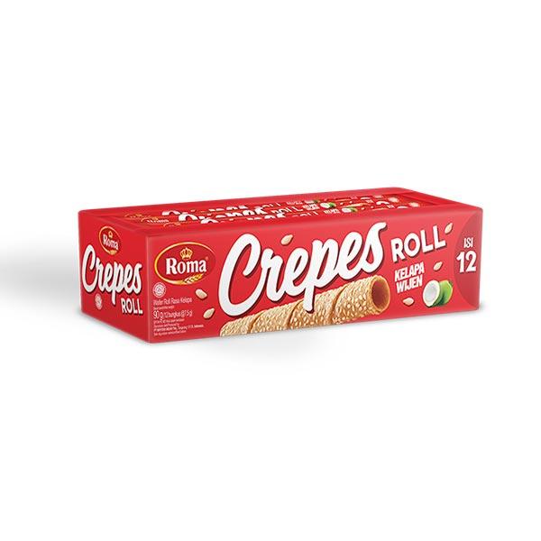 Gambar ROMA CREPES ROLL KELAPA WIJEN 90 g dari Hypermart Solo Hartono undefined Tokopedia