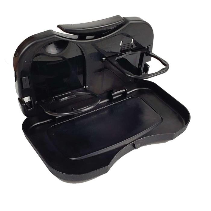 Gambar Cup Holder Mobil Meja Lipat Car Seat Organizer Makan-Minum Foldable - Hitam dari Jogja Premium Store undefined Tokopedia