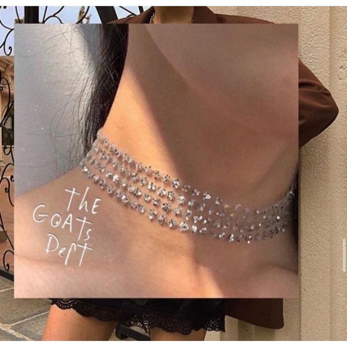 Jual Silver Sequin Choker by The Goats Dept - Silver - Kota