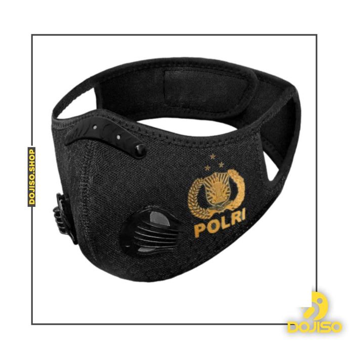 Gambar Masker Polisi TNI Premium dengan Dual Air Valve + 1 Filter Gratis dari Alfatih _Shop undefined Tokopedia