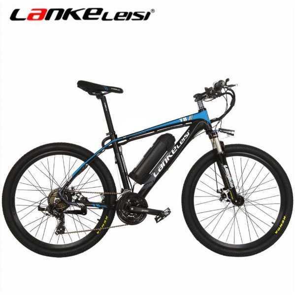 Gambar Sepeda Listrik Elektrik MTB Lankeleisi T8 XINCHI - Black Blue dari Gold Ace Store undefined Tokopedia