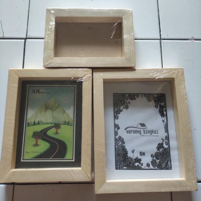 Gambar Bingkai foto 4r 5r 6r kayu jati belanda box 2D rustic - 6r dari Ghafi collection frame undefined Tokopedia