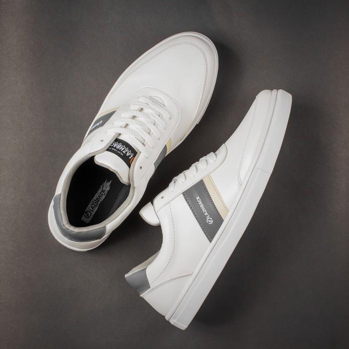Gambar Sepatu putih pria kets pria Sneakers Ringan synthetis premium olahraga - Putih-Abu, 40 dari ANIMOV.ID undefined Tokopedia
