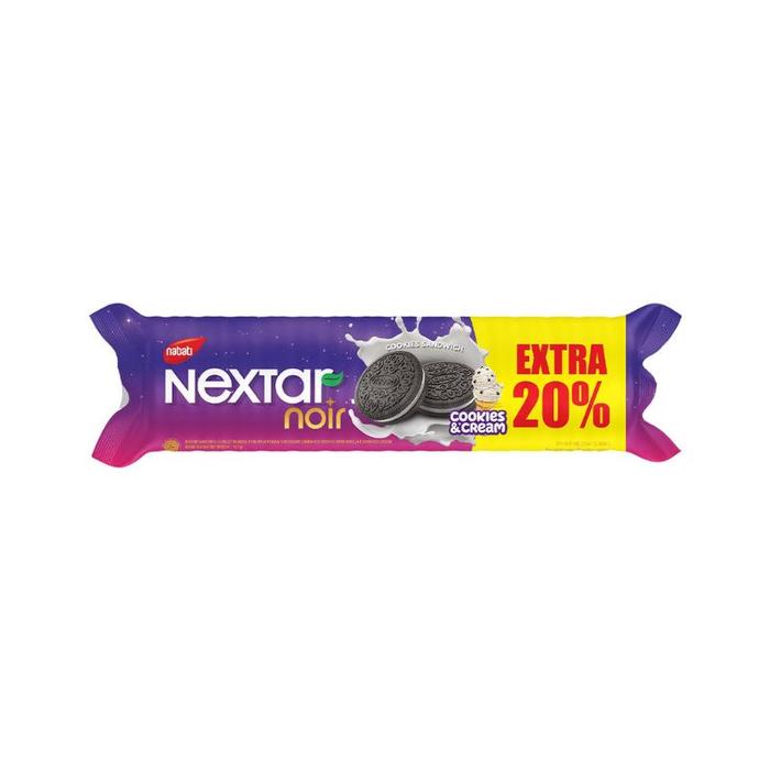 Gambar SALM Nextar Noir Cookies & Cream 161.5Gr Biskuit Sandwich Extra 20% dari salmaaufa undefined Tokopedia