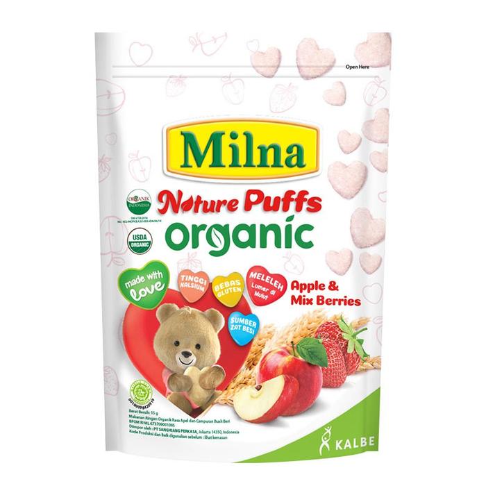 Gambar Milna Nature Puffs Organic and Mix Berries 15g dari JAYA STORE - 1 undefined Tokopedia