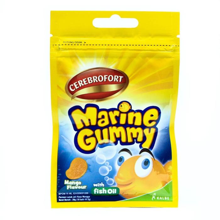Gambar CEREBROFORT GOLD , Marine Gummy - Mango 1s dari Solindo Medimart undefined Tokopedia