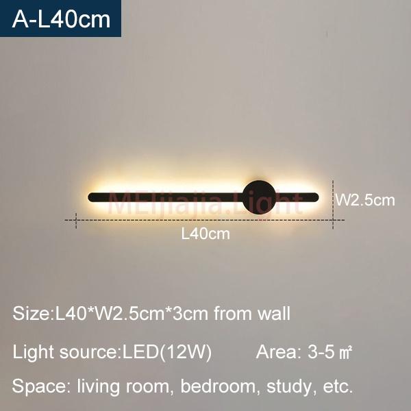 Gambar Minimalis Lampu Dinding Panjang Kamar Tidur Lampu Samping Tempat Tidur - A-L40cm, Cahaya hangat dari TOKO 22@ undefined Tokopedia