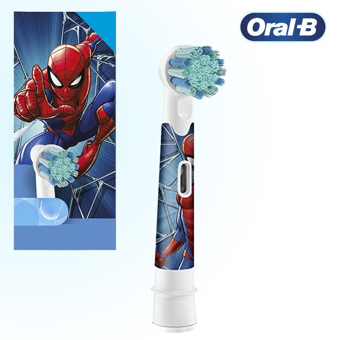 Gambar Oral-B Kids Brush Head Refill Replacement, Kepala Sikat Gigi Anak - Spiderman Soft dari Maimiqa undefined Tokopedia