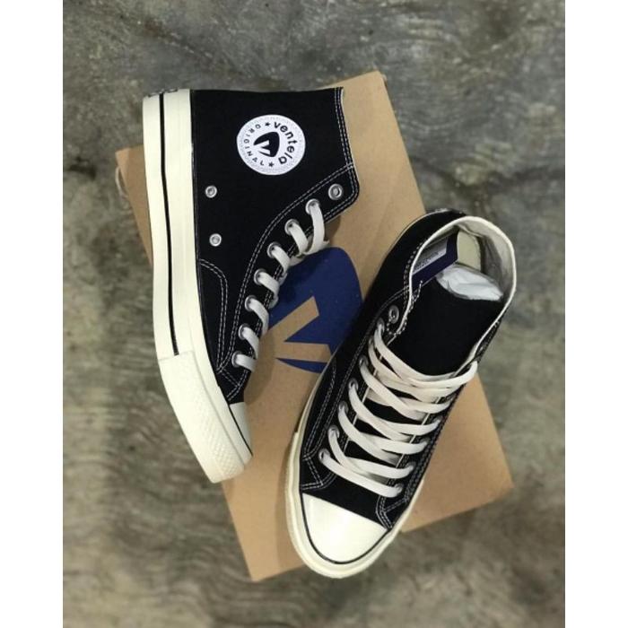 Jual VENTELA BACK TO 70s HIGH (BLACK/NATURAL) 42 Kota