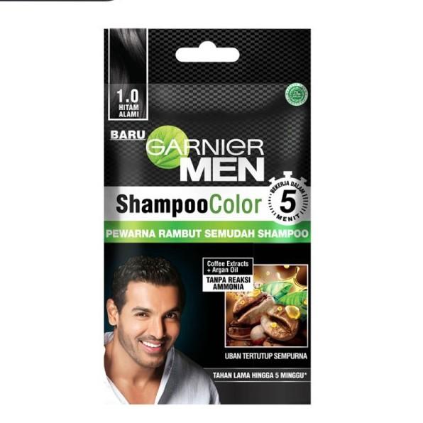 Gambar POVSTOREID | Garnier Men Shampoo Color 1 Sachet | Pewarna Rambut Pria - Shampoo | POV STORE - 1.0 Hitam Alami dari POVSTOREID undefined Tokopedia